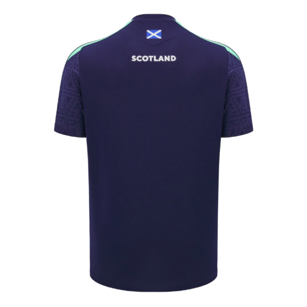 2024-2025 Scotland Rugby Poly Training Shirt (Navy) (Your Name) Product - Hero Shirts Macron   