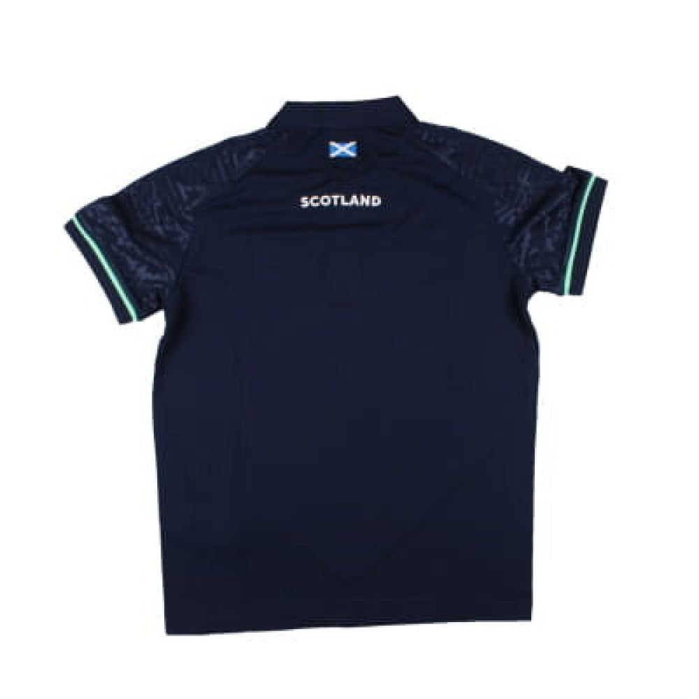 2024-2025 Scotland Rugby Travel RGB Fit Polo Shirt (Navy) - Kids Product - Polo Shirts Macron   