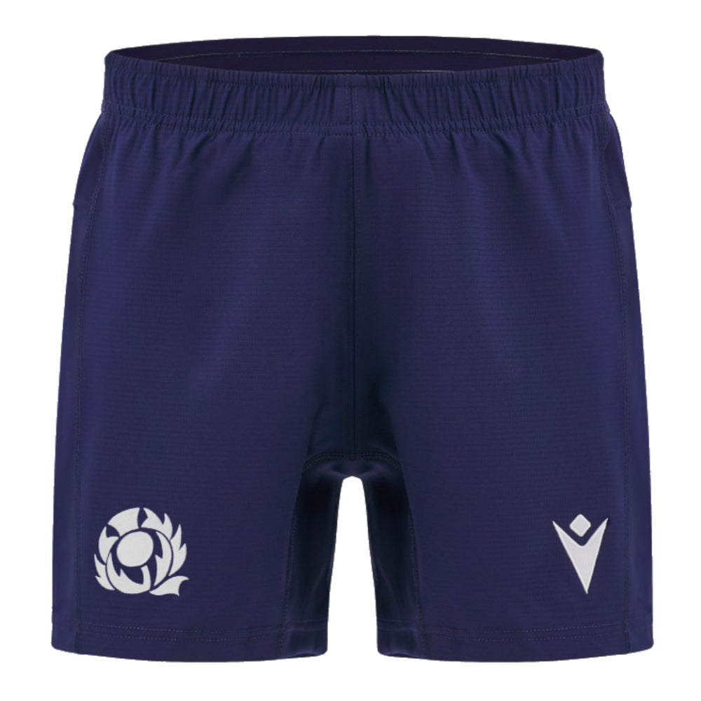 2024-2025 Scotland Rugby Training Shorts (Navy) Product - Shorts Macron   