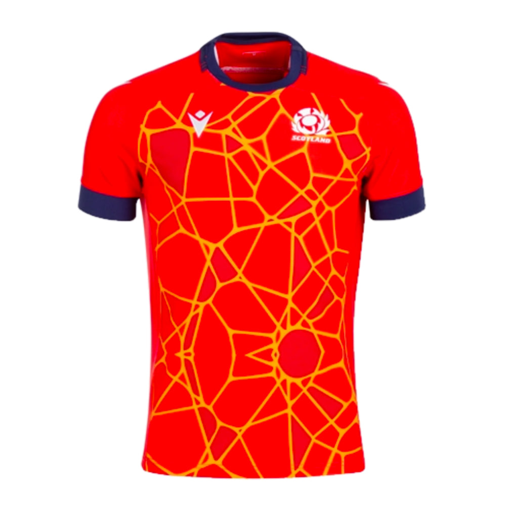 2024-2025 Scotland Rugby Training Jersey (Red) Product - Training Shirts Macron   