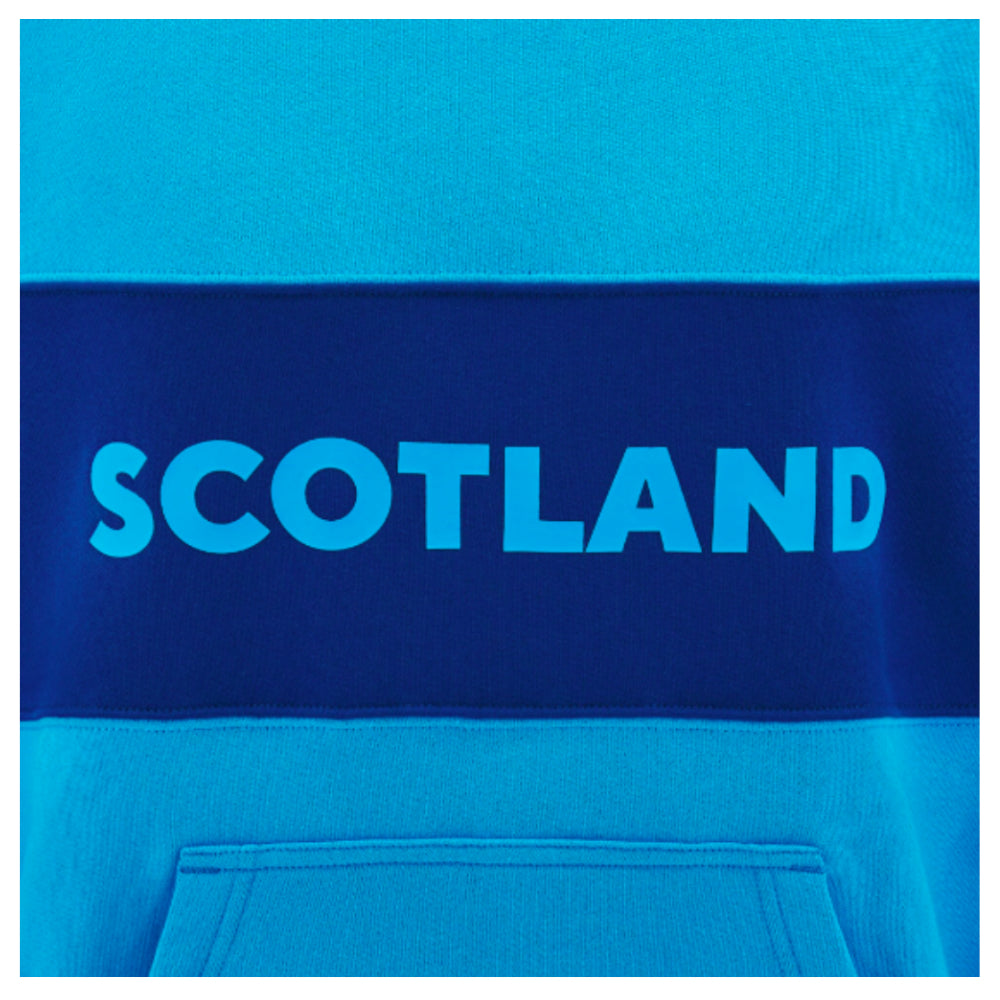 2024-2025 Scotland Rugby Leisure Hoody Sweatshirt (Sky Blue) Product - Sweat Tops Macron   