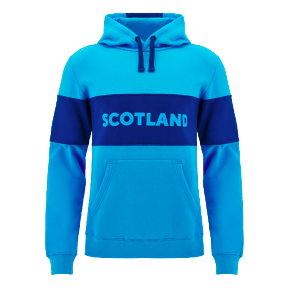 2024-2025 Scotland Rugby Leisure Hoody Sweatshirt (Sky Blue) Product - Sweat Tops Macron   