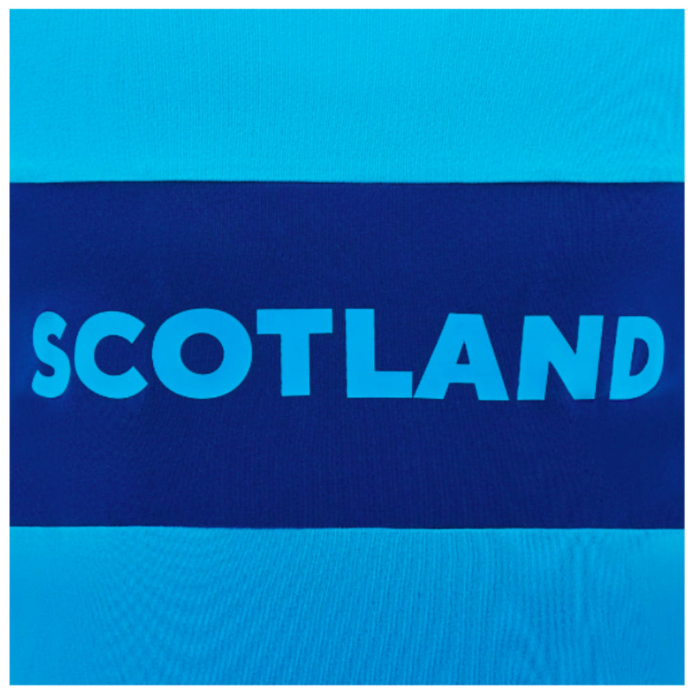 2024-2025 Scotland Rugby Leisure Cotton T-Shirt (Sky Blue) - Kids Product - T-Shirt Macron   