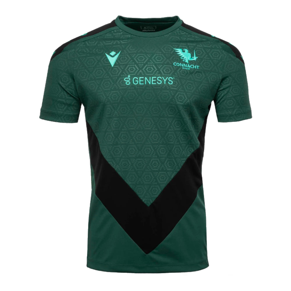 2024-2025 Connacht Rugby Dry Training Tee (Green) Product - Training Shirts Macron   