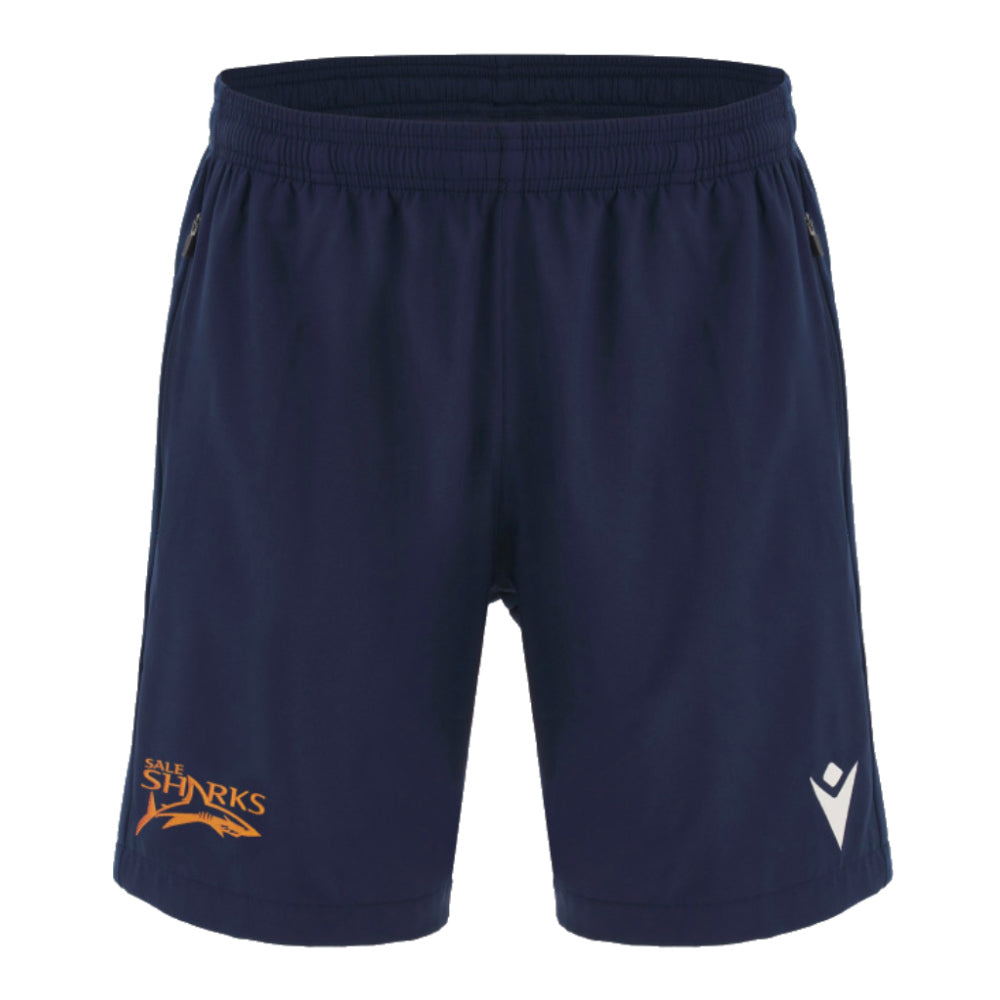 2024-2025 Sale Sharks Training Bermuda Shorts (Navy) Product - Shorts Macron   