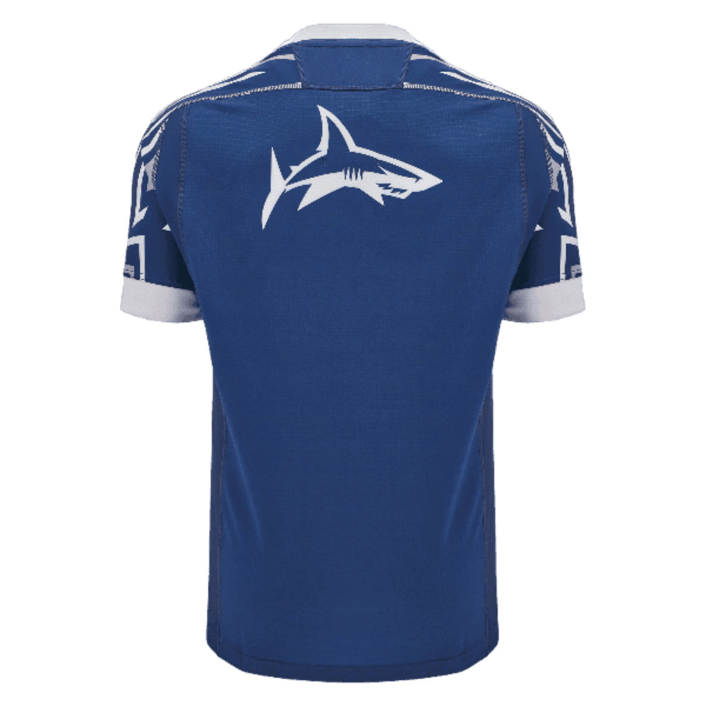 2024-2025 Sale Sharks Training Shirt (Blue) (Your Name) Product - Hero Shirts Macron   