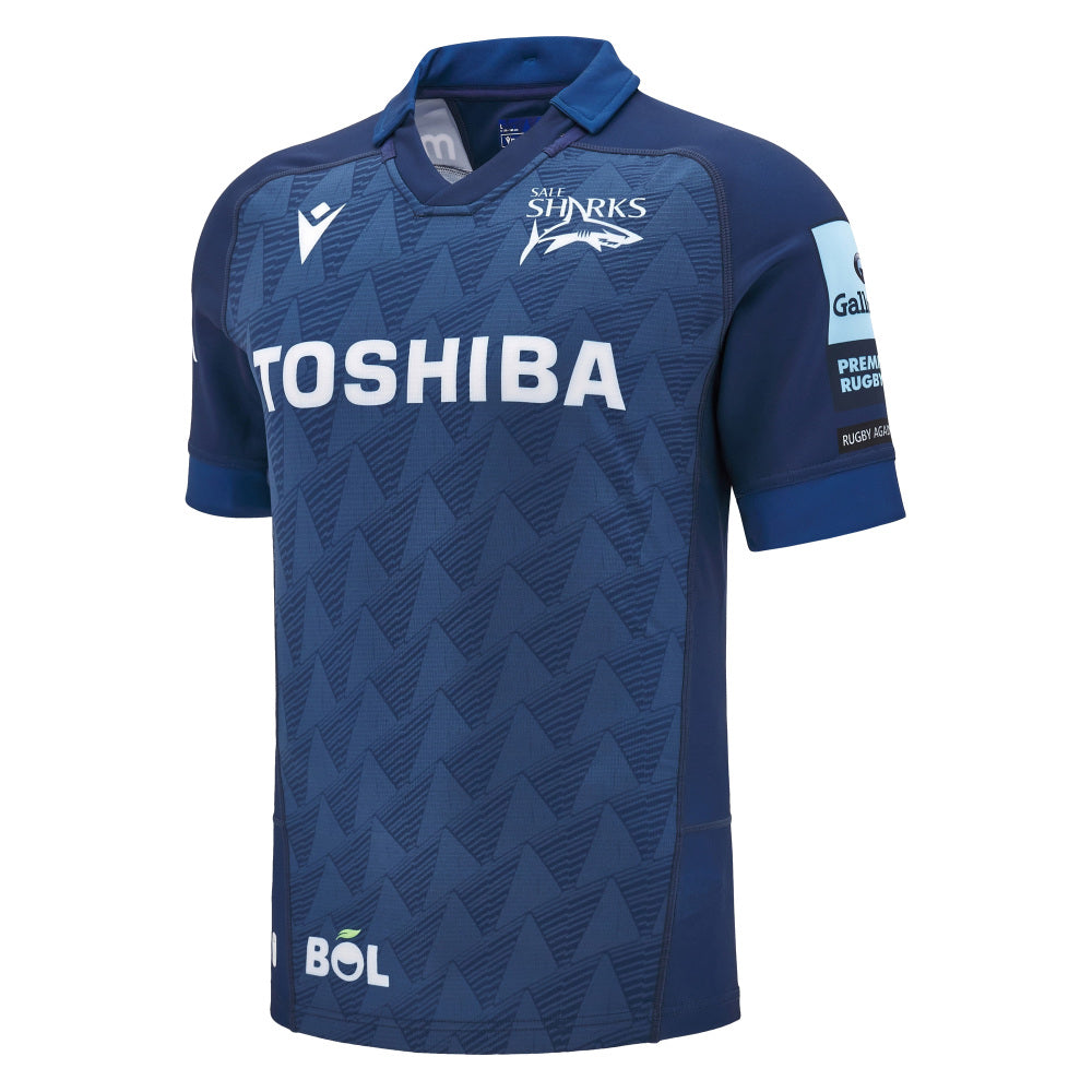 2024-2025 Sale Sharks Authentic Home Shirt Product - Football Shirts Macron   