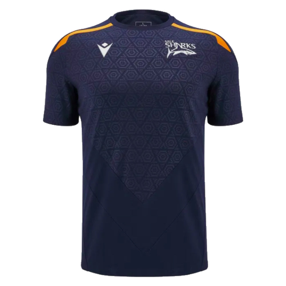 2024-2025 Sale Sharks Training Tee (Navy) Product - Training Shirts Macron   