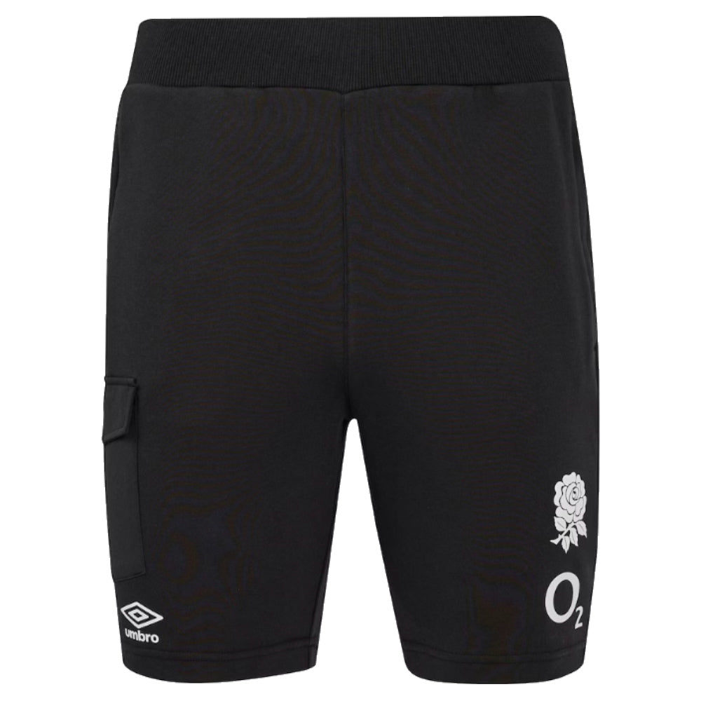 2024-2025 England Rugby Knit Shorts (Black) Product - Shorts Umbro   