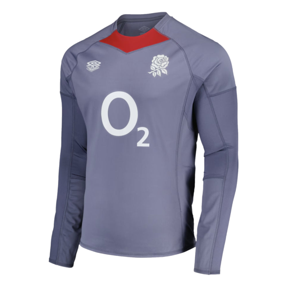 2024-2025 England Rugby Contact Drill Top (Grey) - Kids Product - Training Tops Umbro   