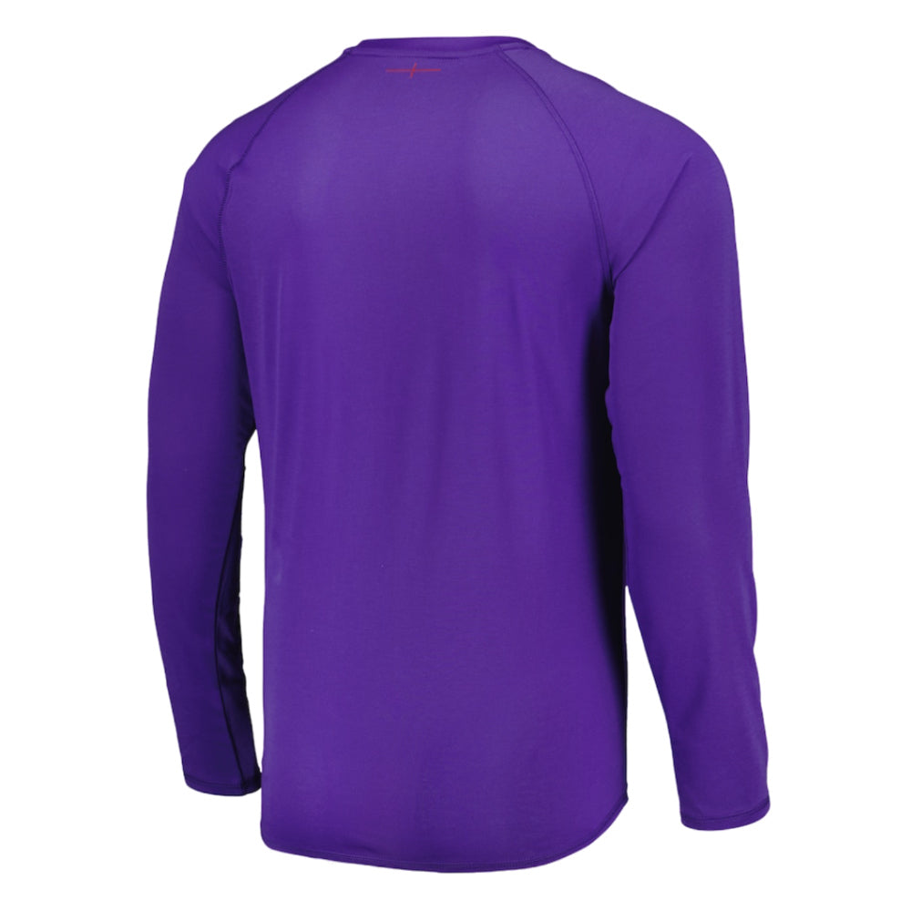 2024-2025 England Rugby Relaxed LS Training Jersey O2 (Violet) (Your Name) Product - Hero Shirts Umbro   