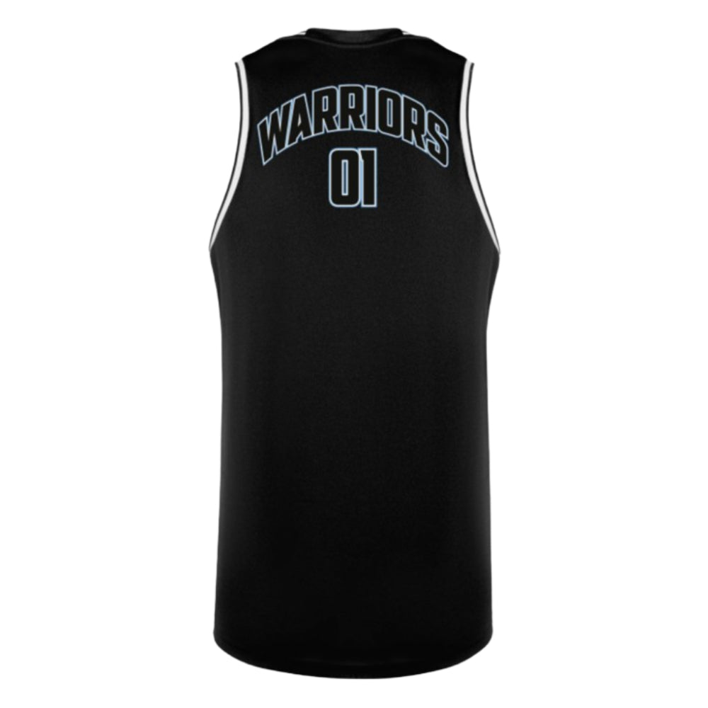 2024-2025 Glasgow Warriors Training Basketball Singlet (Black) (Your Name) Product - Hero Shirts Macron   