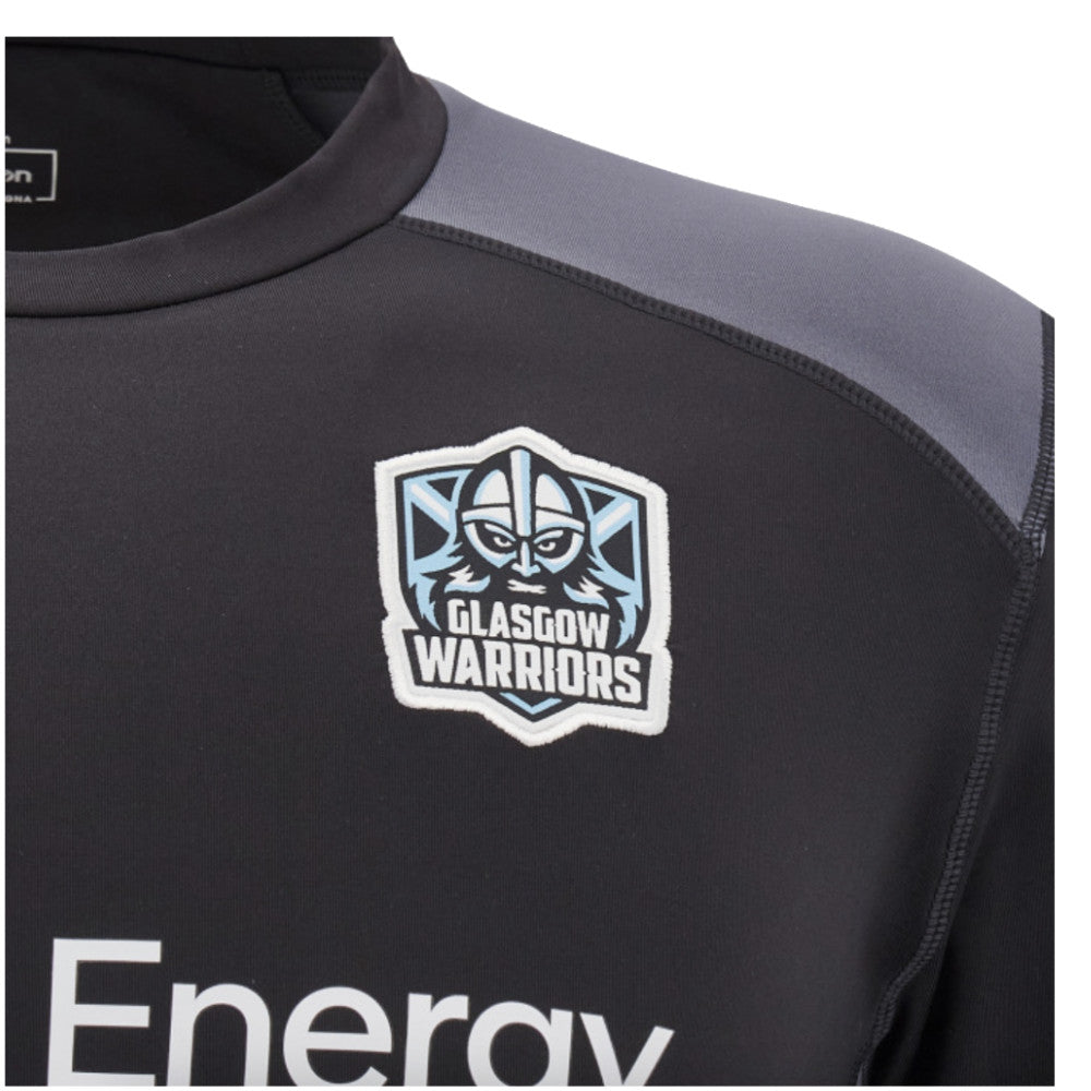 2024-2025 Glasgow Warriors Rugby Roundneck Sweat (Black) Product - Sweat Tops Macron   