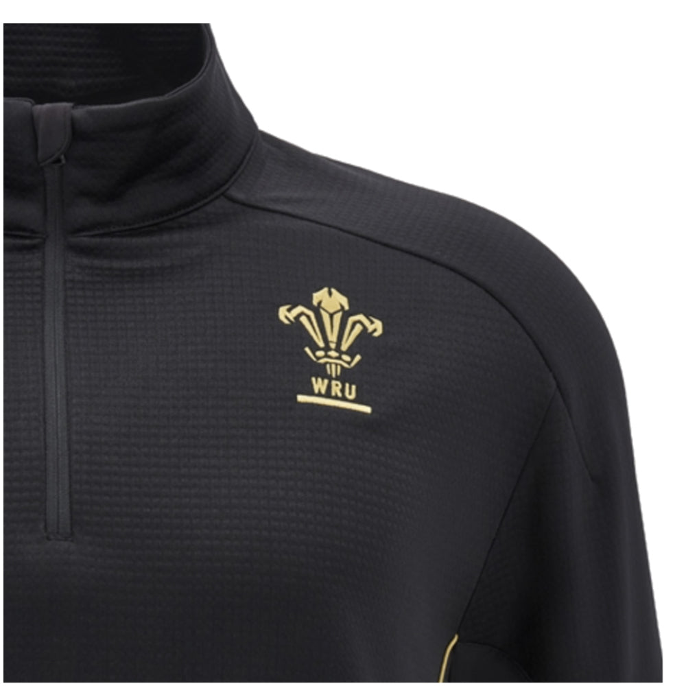 2024-2025 Wales Rugby WRU Travel 3D Fleece (Black) Product - Fleeces Macron   