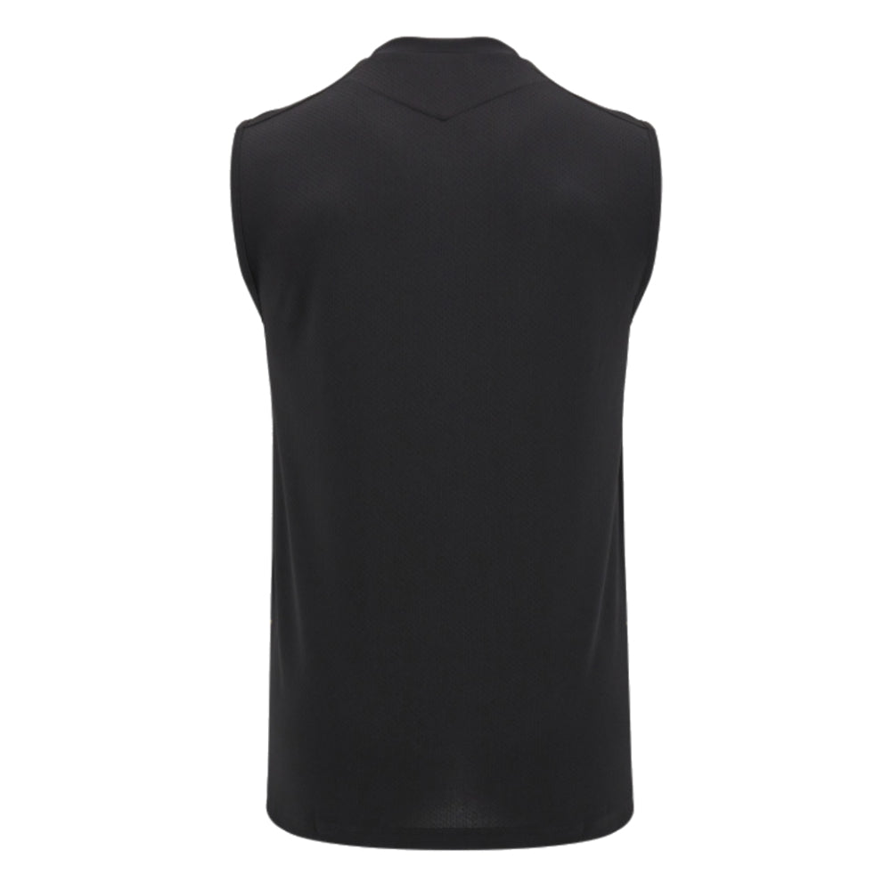 2024-2025 Wales Rugby Sleeveless Training Shirt (Black) Product - Sleeveless Macron   