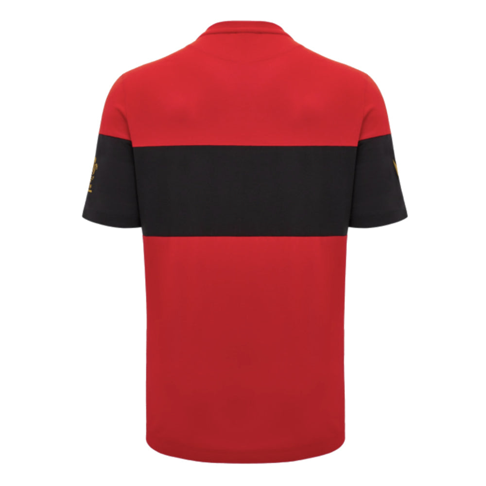 2024-2025 Wales Rugby Leisure T-Shirt (Red) (Your Name) Product - Hero Shirts Macron   