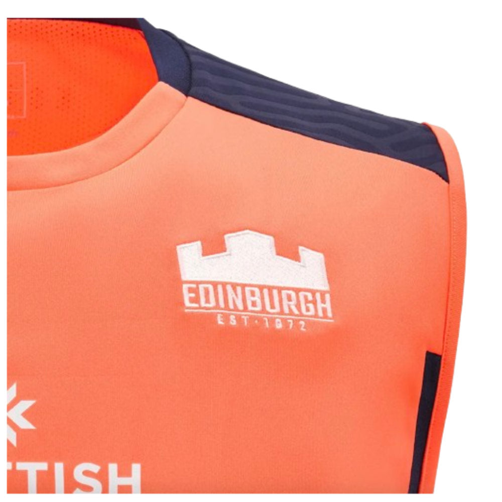 2024-2025 Edinburgh Rugby Sleeveless Jersey (Orange) Product - Sleeveless Macron   