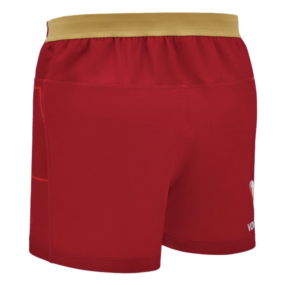 2024-2025 Wales Rugby Pathway Home Shorts (Red) Product - Shorts Macron   