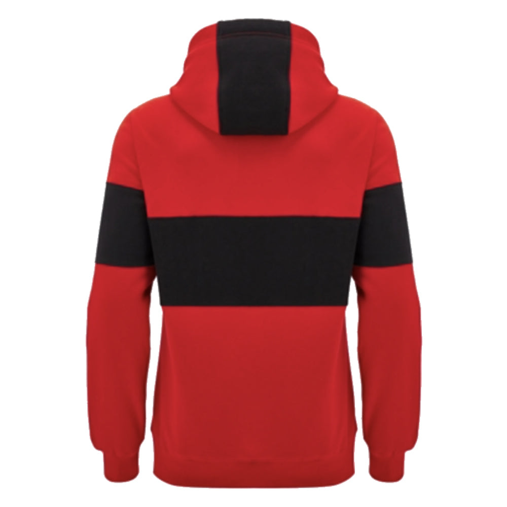 2024-2025 Wales WRU Rugby Leisure Hoody Sweatshirt (Red) - Kids Product - Hoodies Macron   