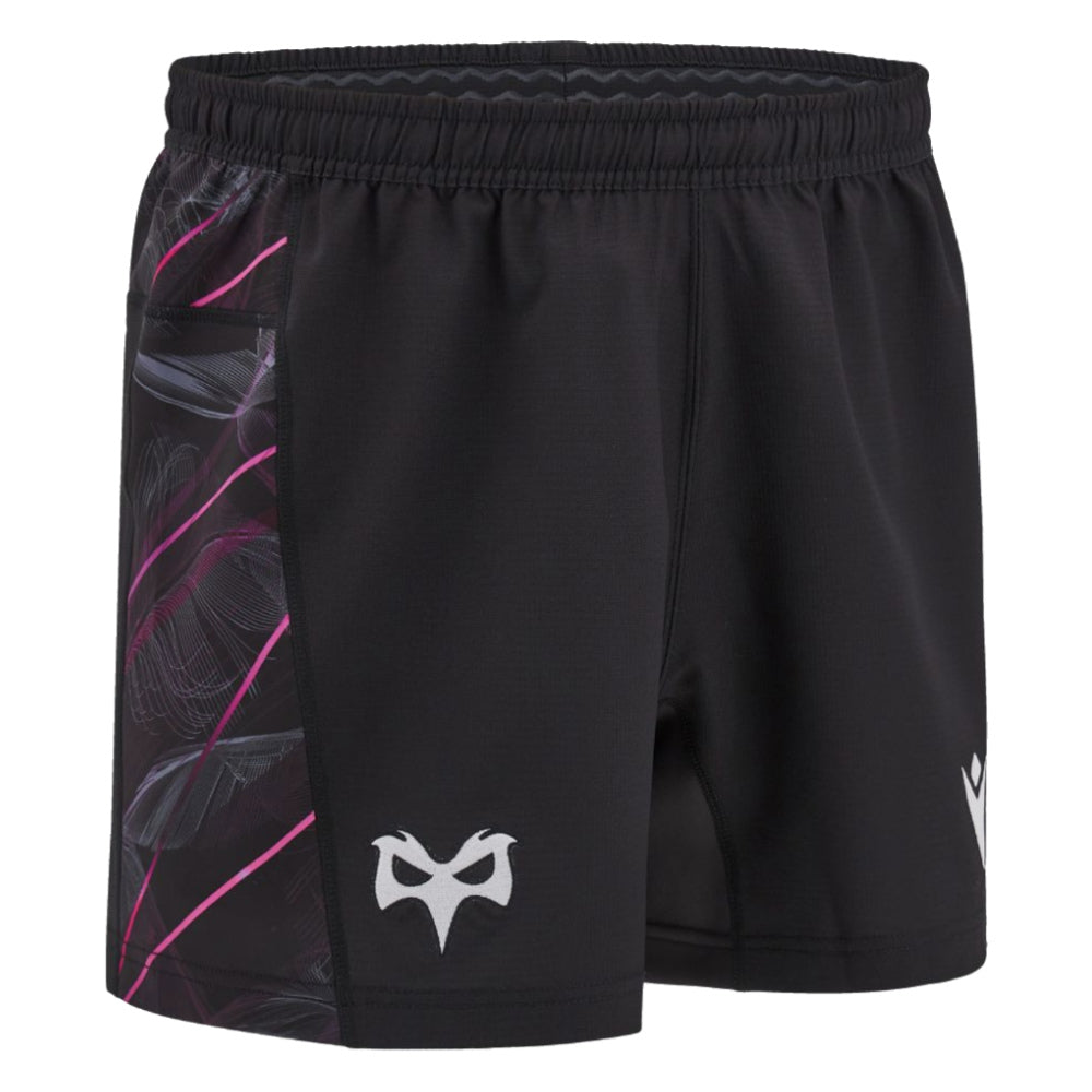 2024-2025 Ospreys Rugby Home Shorts (Black) Product - Shorts Macron   