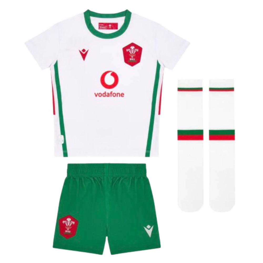 2024-2025 Wales Away Rugby Mini Kit Product - Football Shirts Macron   