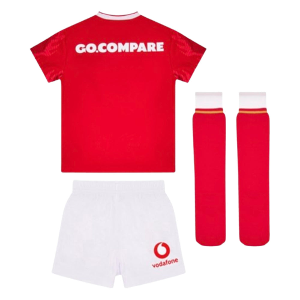 2024-2025 Wales Home Rugby Mini Kit (Your Name) Product - Hero Shirts Macron   