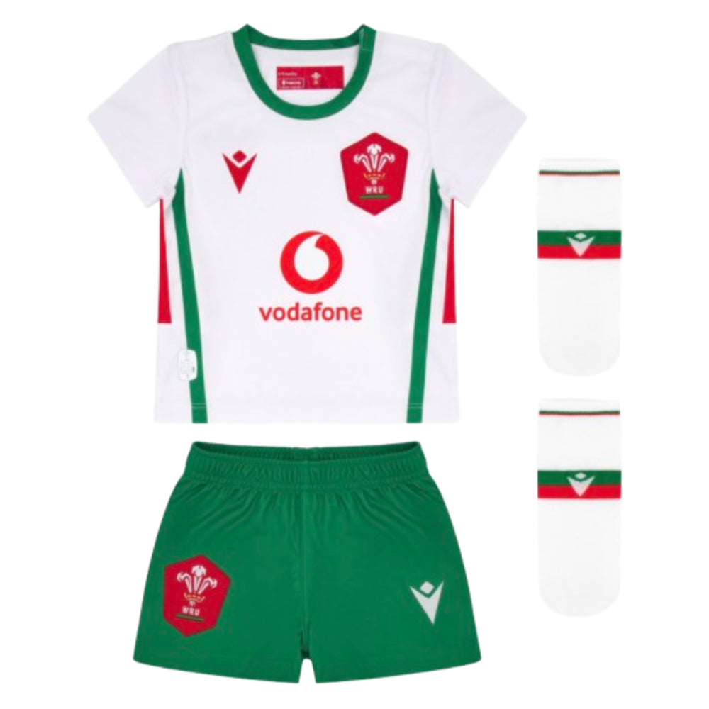 2024-2025 Wales Away Rugby Baby Kit Product - Football Shirts Macron   