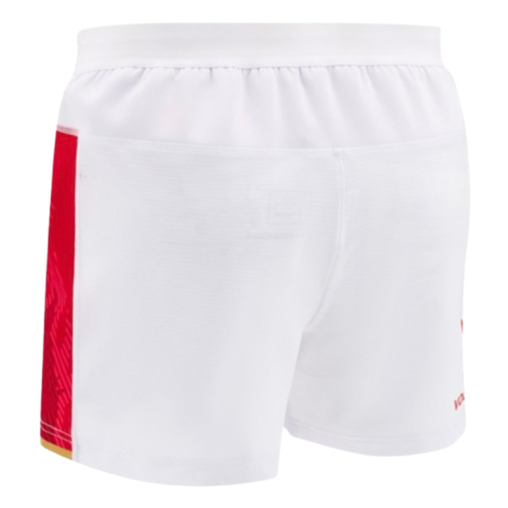 2024-2025 Wales Home Rugby Shorts (White) Product - Shorts Macron   