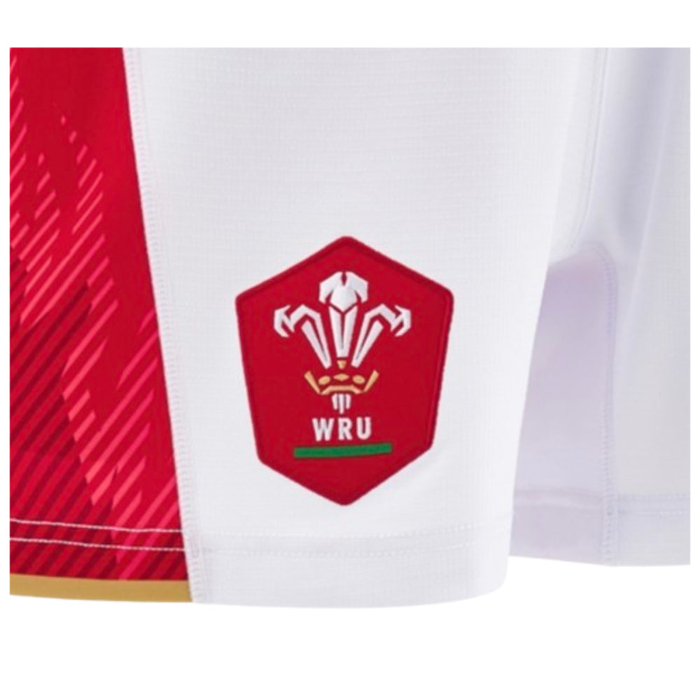 2024-2025 Wales Home Rugby Shorts (White) Product - Shorts Macron   