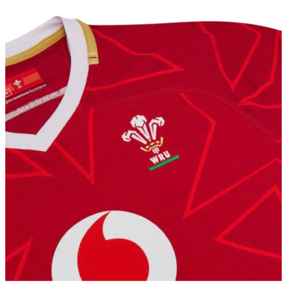 2024-2025 Wales Rugby Home Pathway Pro Authentic Slim Fit Shirt Product - Football Shirts Macron   