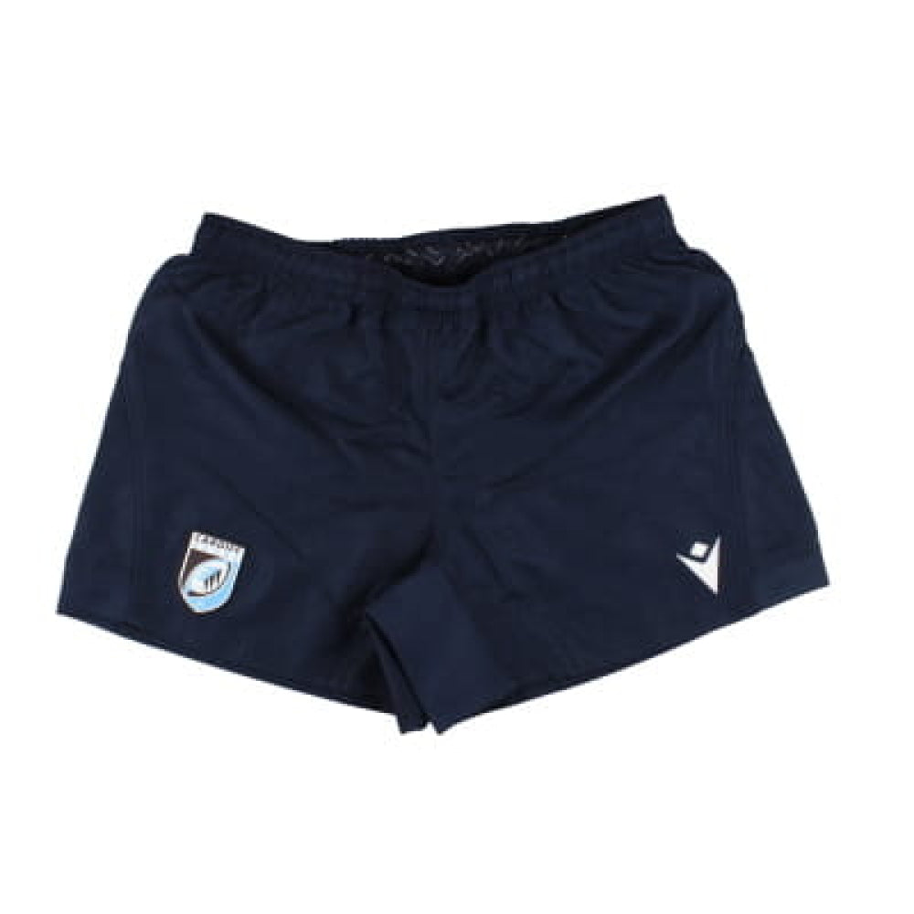 2024-2025 Cardiff Blues Rugby Training Shorts (Navy) Product - Shorts Macron   