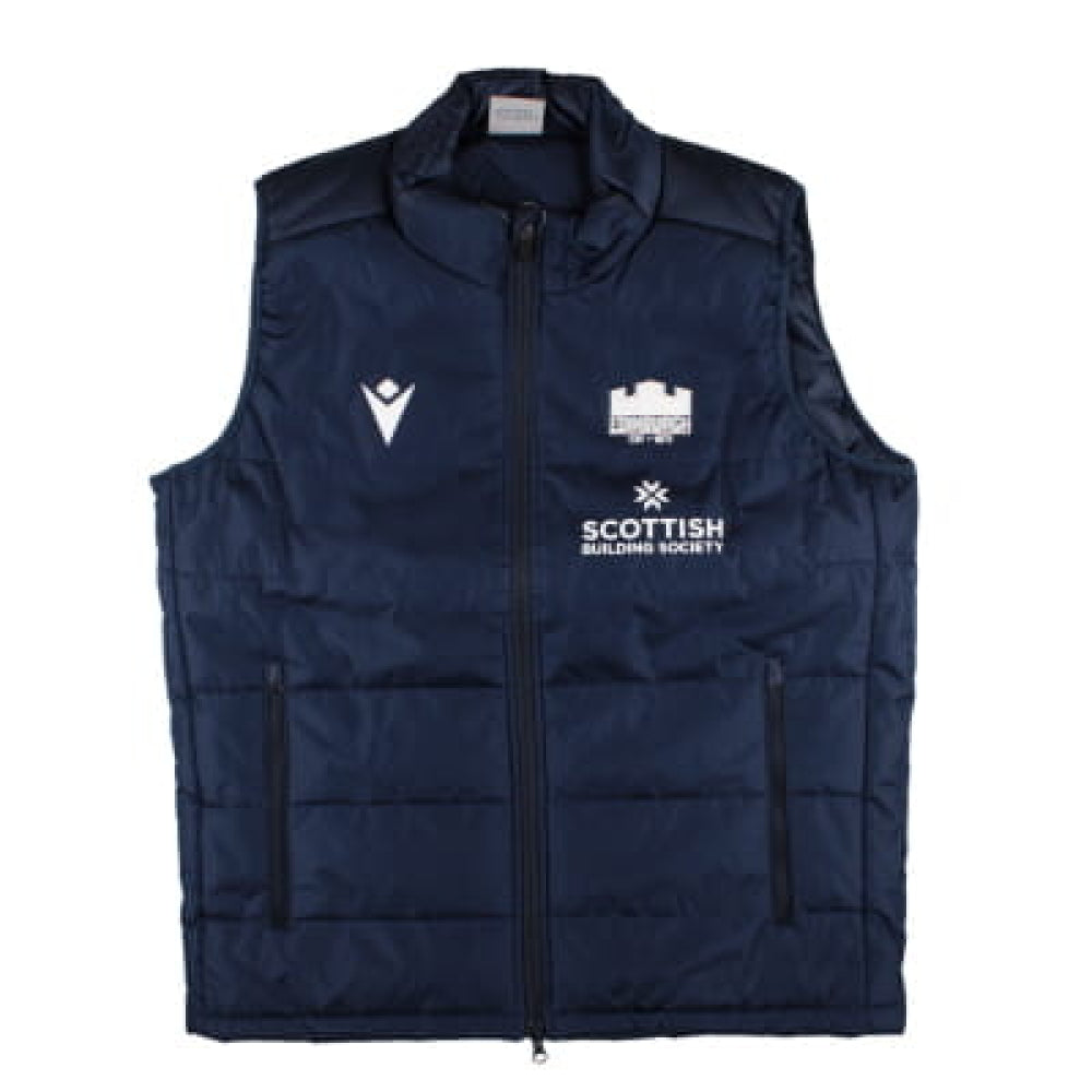 2024-2025 Edinburgh Rugby Padded Gilet (Navy) Product - Jackets Macron   