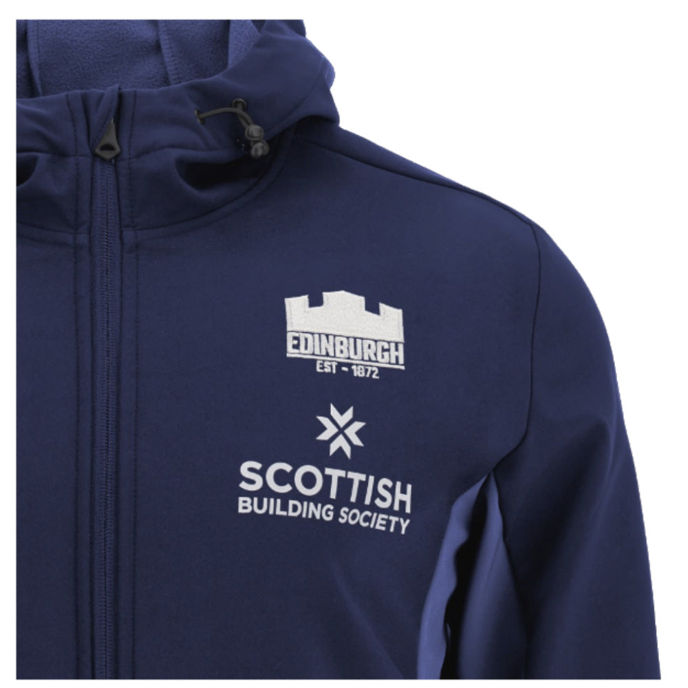 2024-2025 Edinburgh Rugby Softshell Jacket (Navy) Product - Jackets Macron   