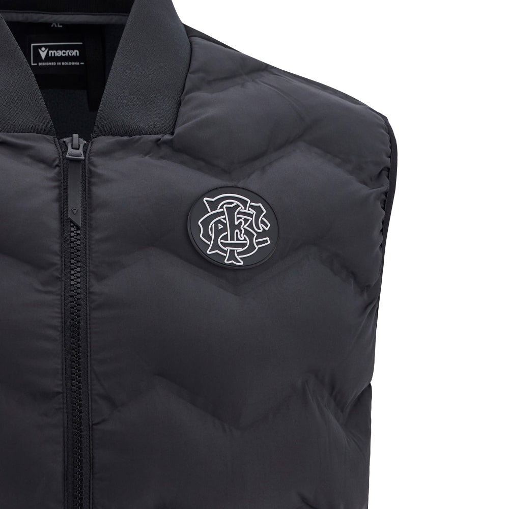 2025 Barbarians Rugby Softshell Gilet (Black) Product - Jackets Macron