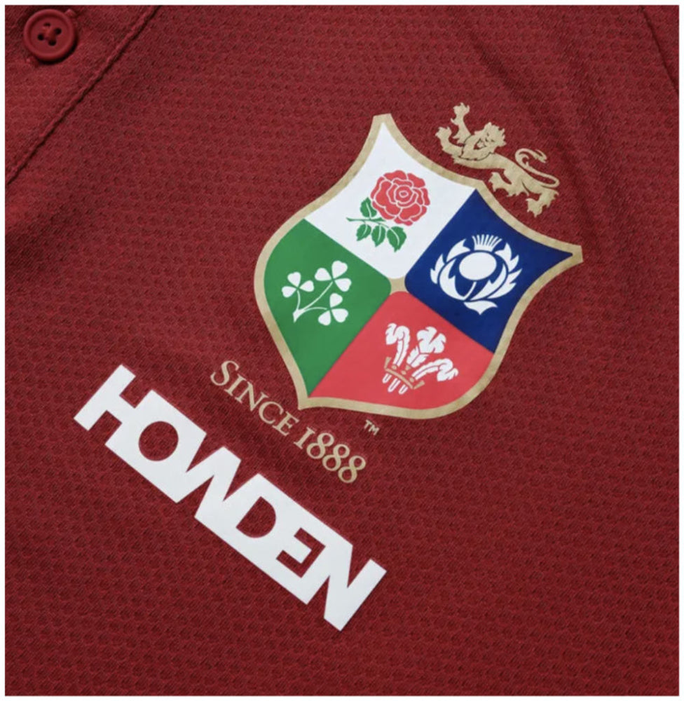 2025 British & Irish Lions Poly Polo Shirt (Red) Product - Polo Shirts Canterbury