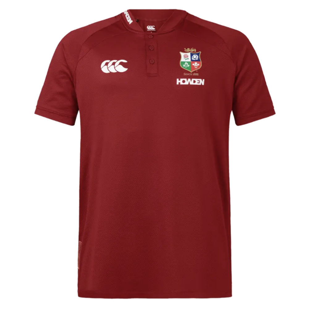 2025 British & Irish Lions Poly Polo Shirt (Red) Product - Polo Shirts Canterbury