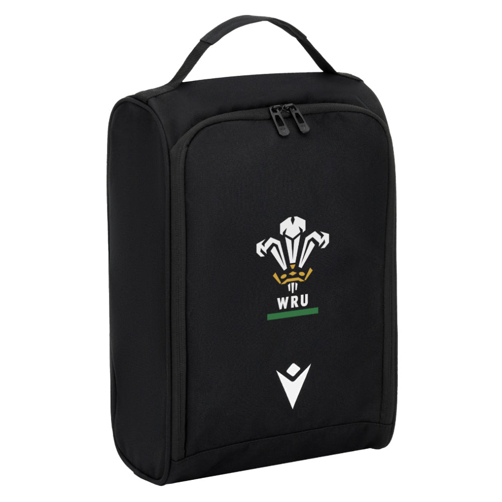 2025 Wales WRU Rugby Boot Bag (Black) Product - Bags Macron