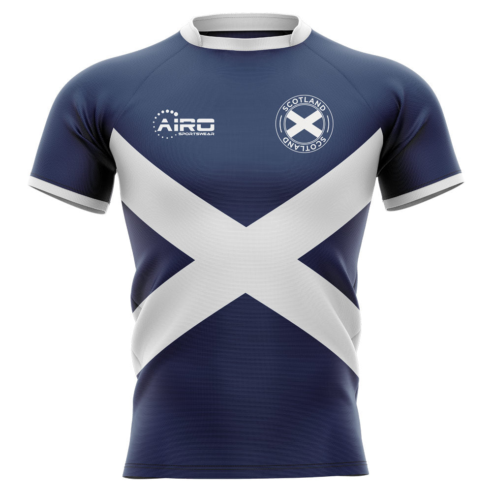 2024-2025 Scotland Flag Concept Rugby Shirt (Hogg 15) Product - Hero Shirts Airo Sportswear   