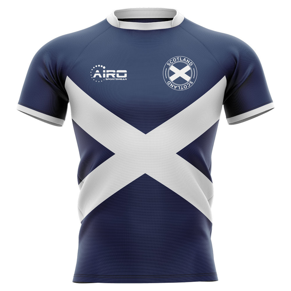 2024-2025 Scotland Flag Concept Rugby Shirt (Gray 5) Product - Hero Shirts Airo Sportswear   