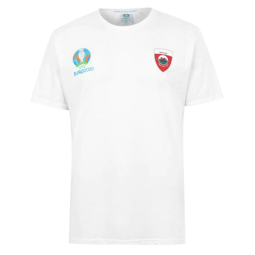 Wales 2021 Polyester T-Shirt (White) (JAMES 20) Product - T-Shirt UEFA   