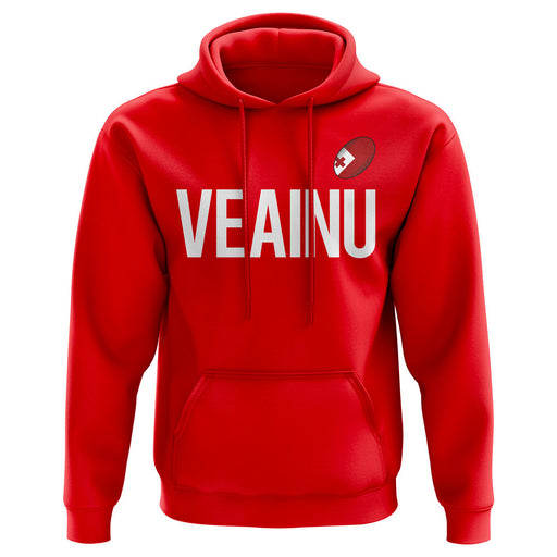 Telusa Veainu Tonga Rugby Hoody (Red)  UKSoccershop   