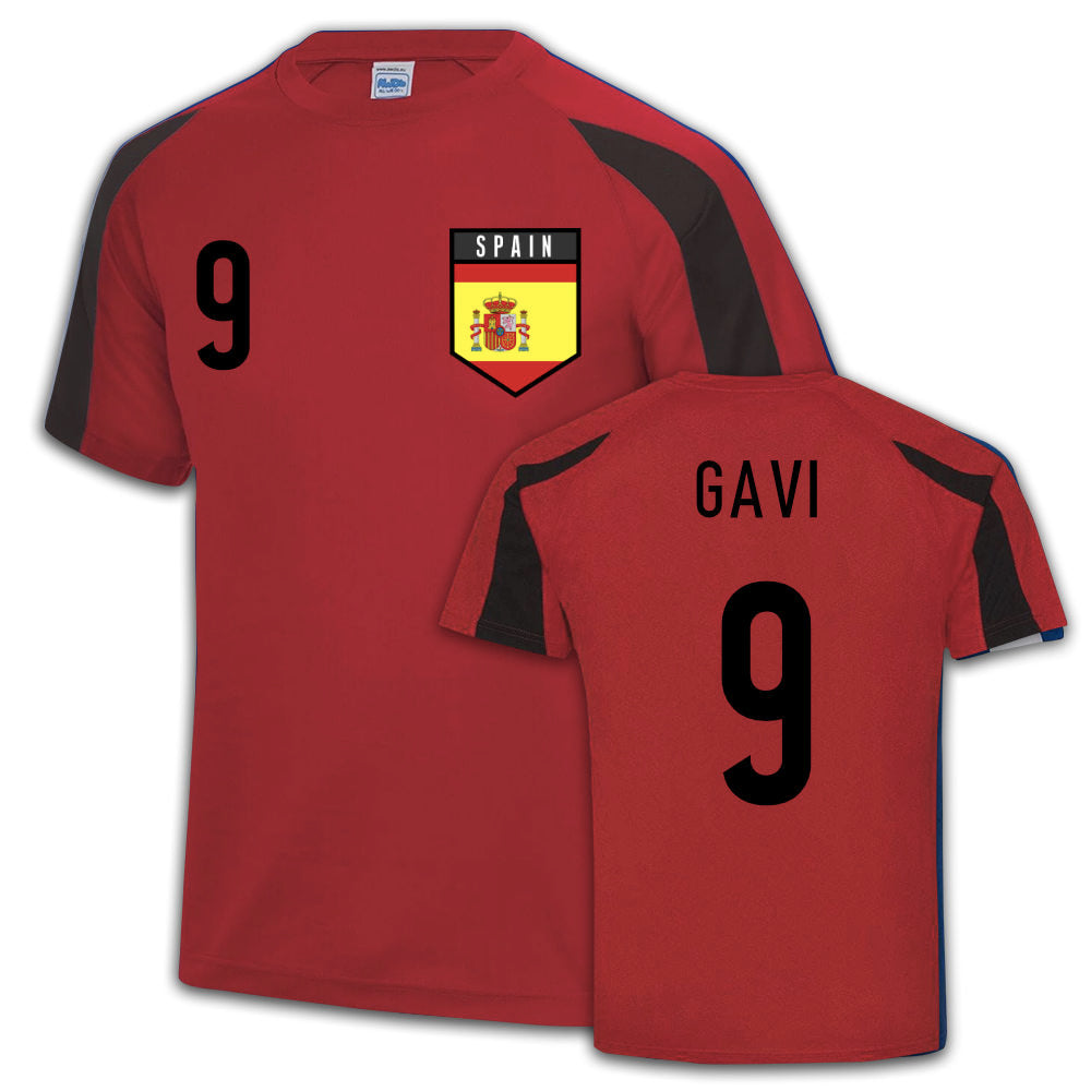 Spain Sports Jersey Training (Gavi 9)  UKSoccershop   