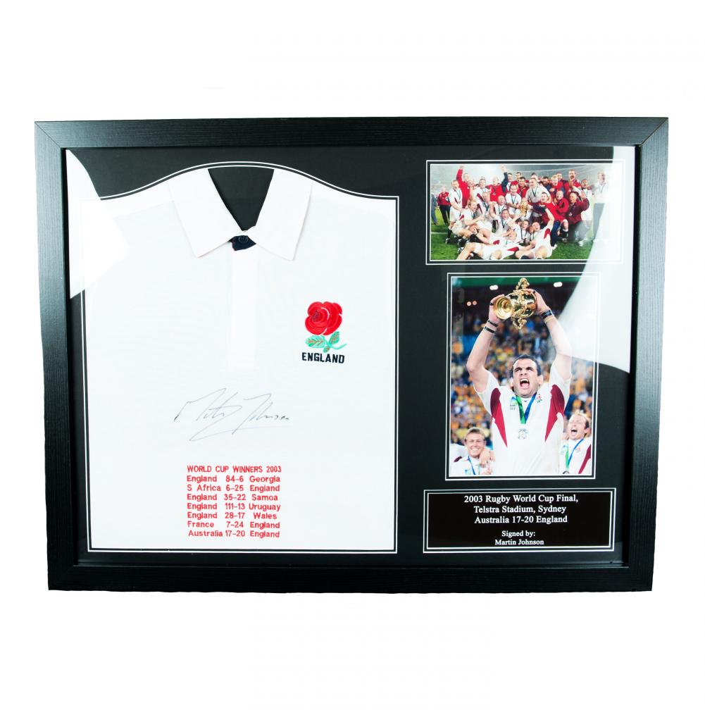 England RFU Johnson Signed Shirt (Framed) Product - General directrugby   