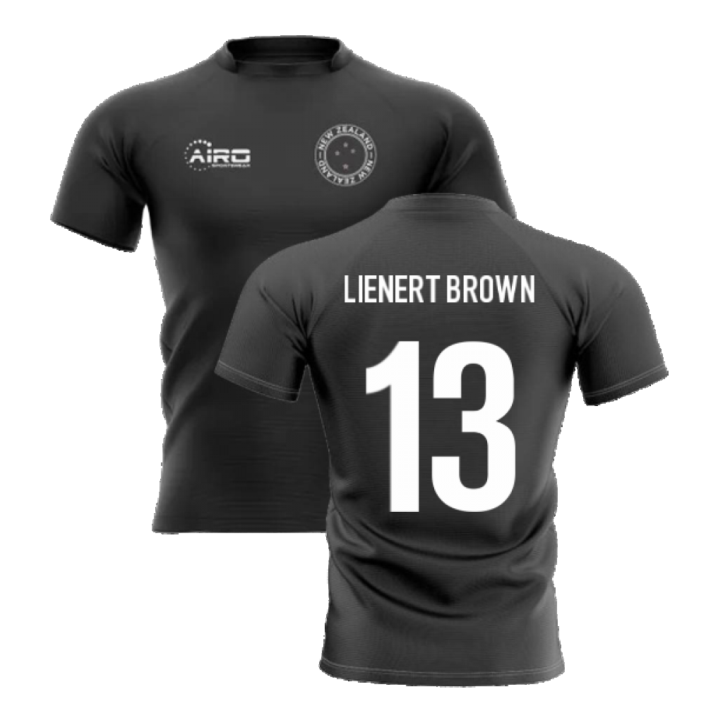 2024-2025 New Zealand Home Concept Rugby Shirt (Lienert Brown 13) Product - Hero Shirts Airo Sportswear   