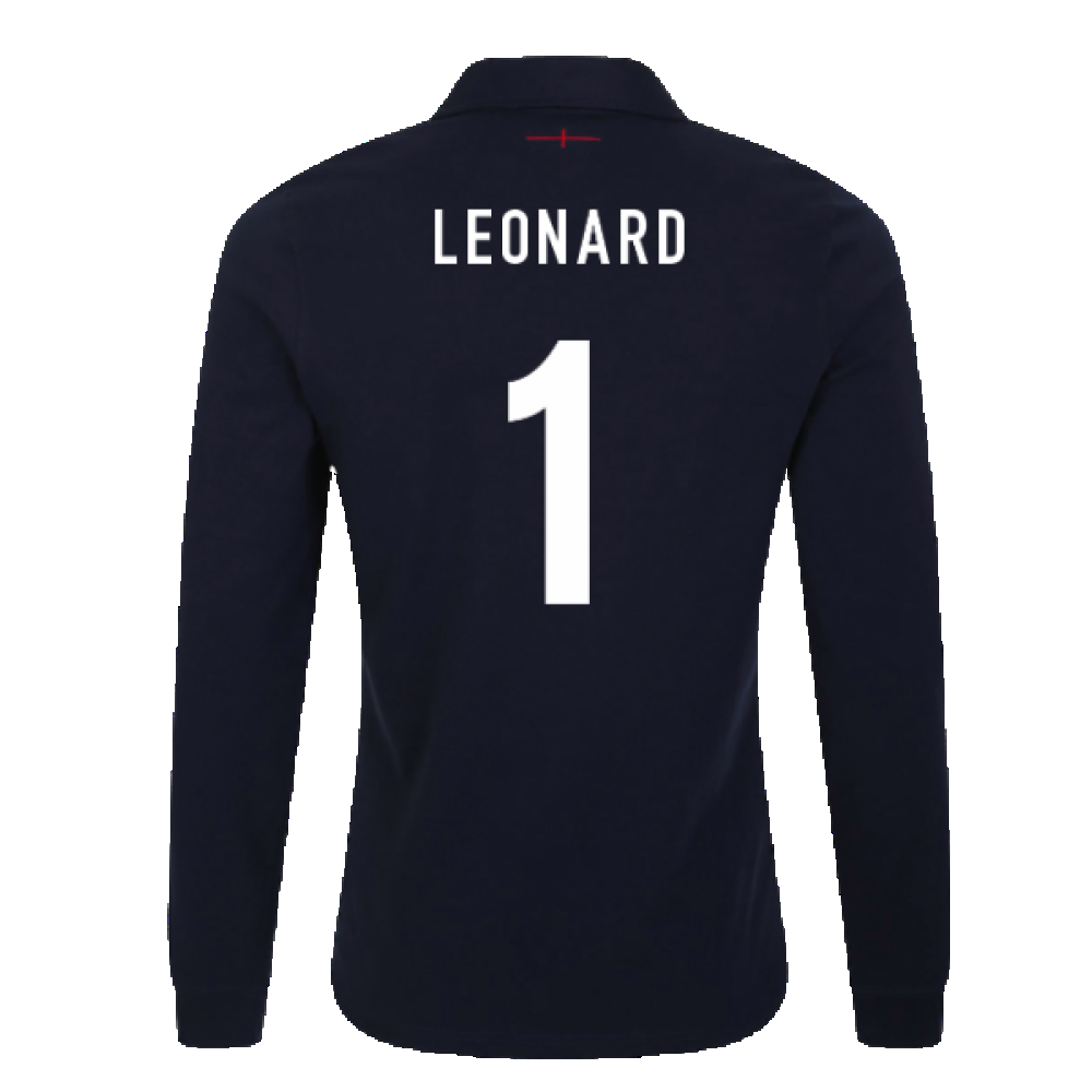 2023-2024 England Rugby Alternate LS Classic Jersey (Kids) (Leonard 1) Product - Hero Shirts Umbro   