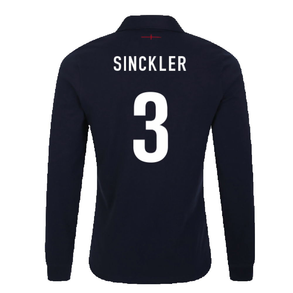 2023-2024 England Rugby Alternate LS Classic Jersey (Kids) (Sinckler 3) Product - Hero Shirts Umbro   