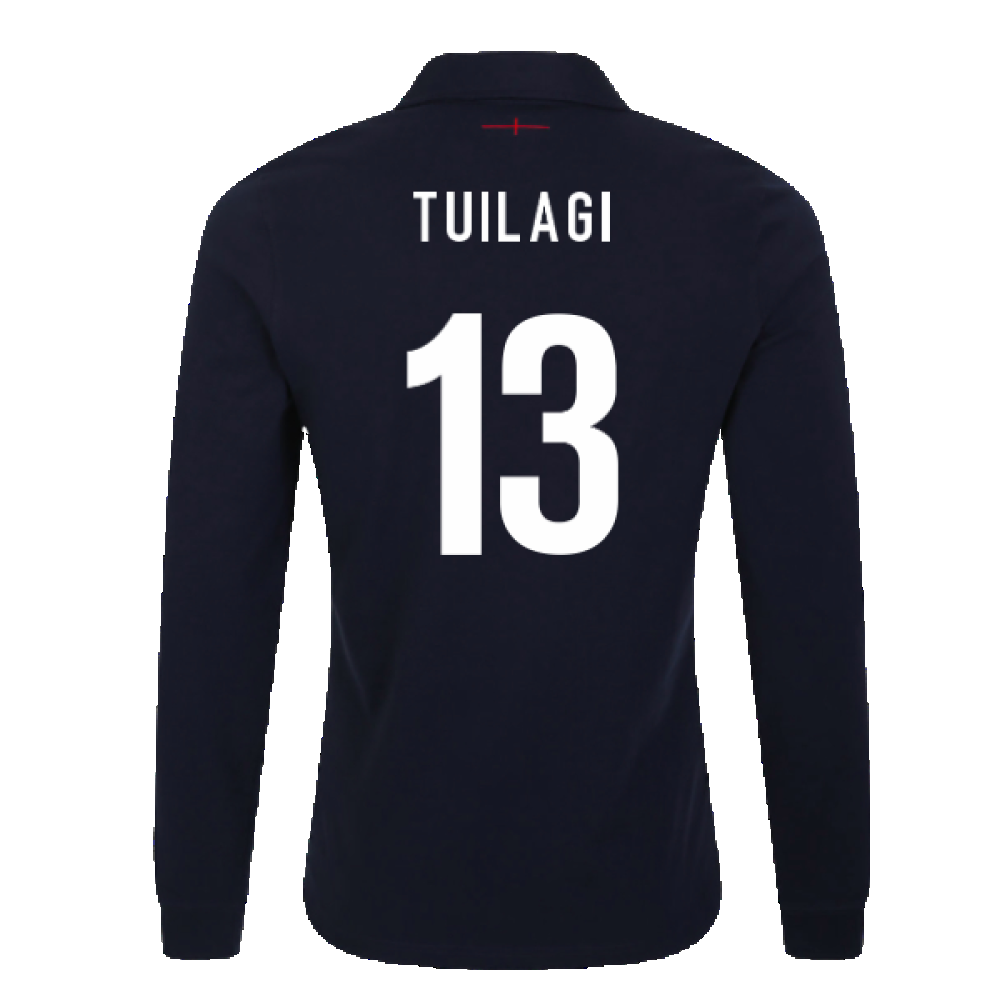 2023-2024 England Rugby Alternate LS Classic Jersey (Kids) (Tuilagi 13) Product - Hero Shirts Umbro   