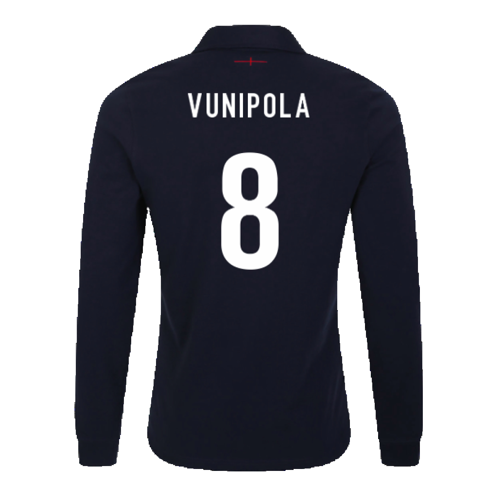 2023-2024 England Rugby Alternate LS Classic Jersey (Kids) (Vunipola 8) Product - Hero Shirts Umbro   