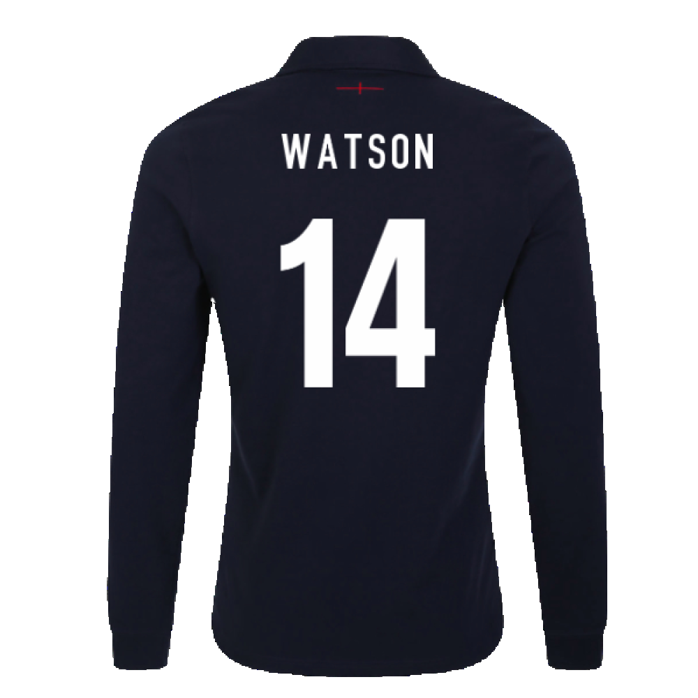 2023-2024 England Rugby Alternate LS Classic Jersey (Kids) (Watson 14) Product - Hero Shirts Umbro   