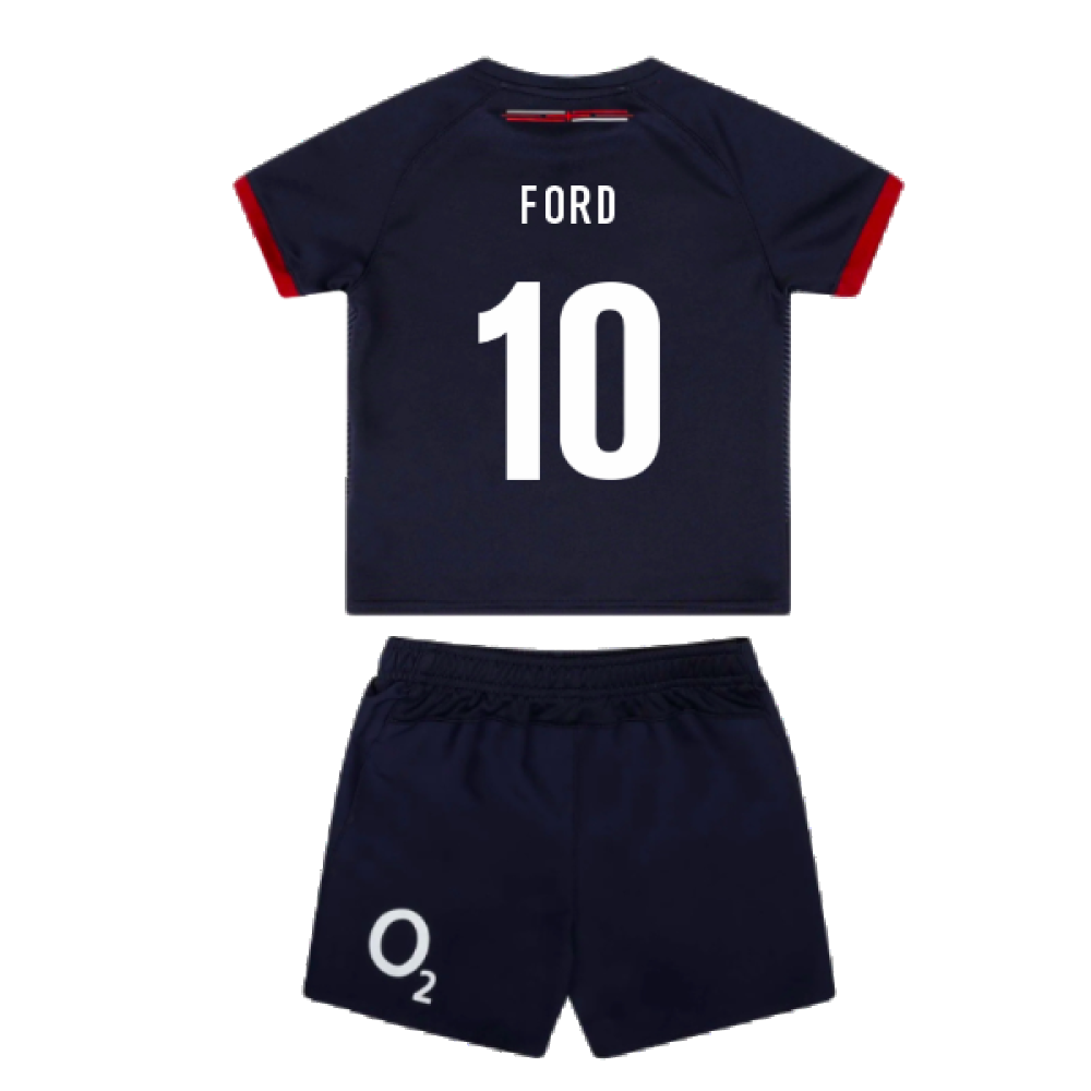 2023-2024 England Rugby Alternate Replica Infant Kit (Ford 10) Product - Hero Shirts Umbro   